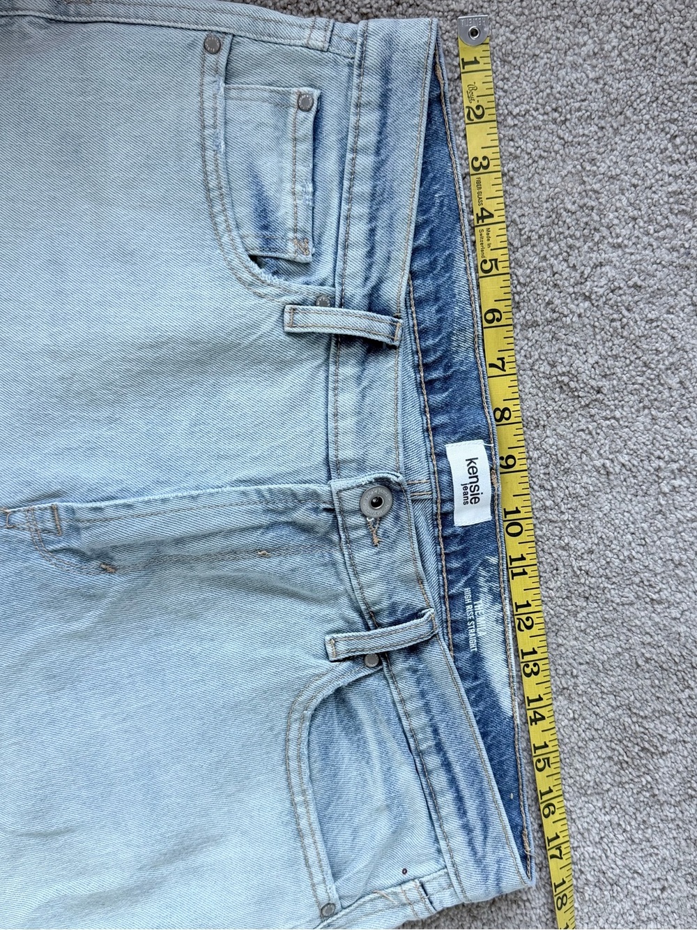 Kensie Jeans High Rise Straight Leg Denim Classic 5-Pocket Jeans - Size 31 - Picture 6 of 9